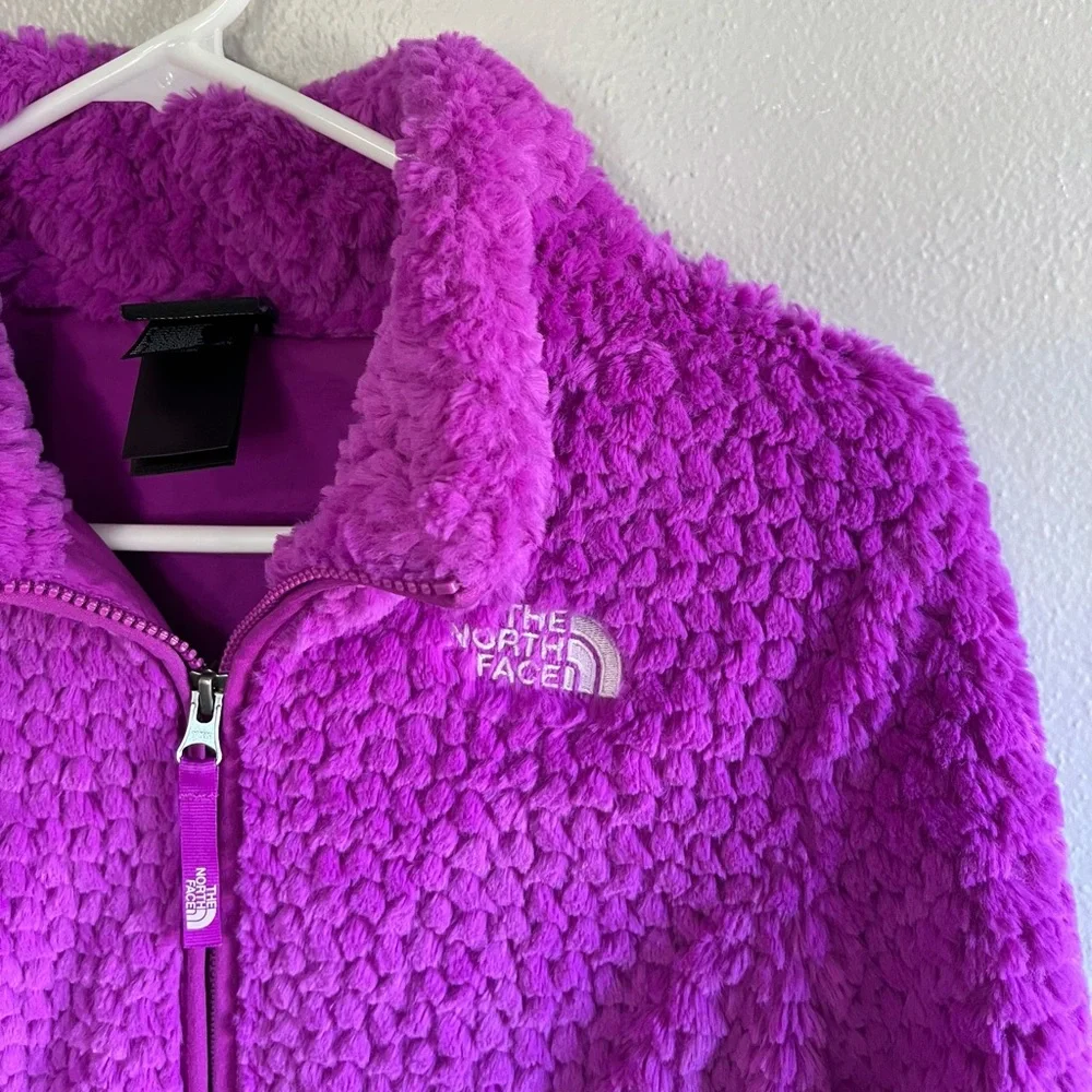 [The North Face] Magic Magenta Laurel Zip Up Jacket- Girls Large 14/16